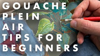 10 TIPS For Gouache Plein Air Painting  WHAT YOU NEED TO KNOW [upl. by Jarvis341]