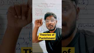 Theories of punishment  Criminology and penology  law justice [upl. by Nuhsal]