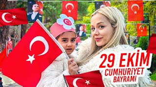 29 EKİM CUMHURİYET BAYRAMI VLOG   Gamze Karta Öykü Karta [upl. by Nogaem]