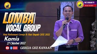 LOMBA VG SPB  IBADAH DAN PERAYAAN  HARI REFORMASI GEREJA DAN HARI BAPAK GKE [upl. by Kliber]