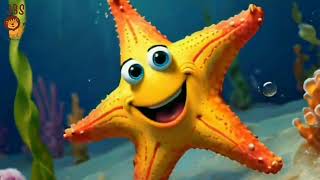 The Little Starfish nursery rhyme for kids jbs cartoon channel [upl. by Nalyorf]