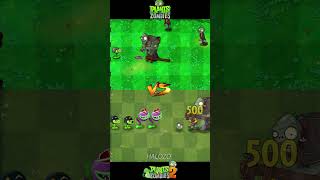 Pvz vs pvz 2  Mega Gatling Peas Chompers Plant Team Vs Gargantuar Zombie Team shorts [upl. by Arot136]