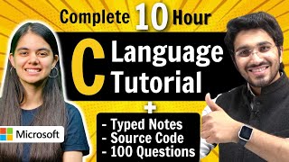 C Language Tutorial for Beginners with Notes amp Practice Questions [upl. by Onibla]