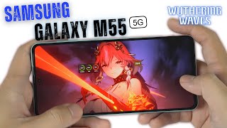 Samsung Galaxy M55 Wuthering Waves Gaming review amp FPS test [upl. by Dougie]