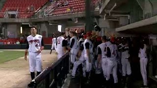 Mudcats Odom smacks grand slam [upl. by Fadil]