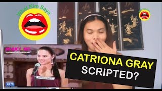 REACTION  Mariel De Leon to Catriona Gray  You seem SCRIPTED [upl. by Araeit]