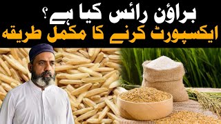 How to Export Brown Rice from Pakistan  Brown Rice Business Tips importexportideas brownrice [upl. by Eilsehc]