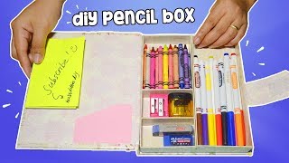 How To Make Pencil Box DIY Pencil Case Back To School [upl. by Hammel]