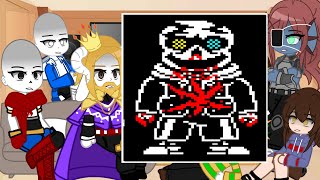 Undertale react to last breath in a nutshell ALL PHASES  Dust Sans  Gacha Reacts [upl. by Harriot]