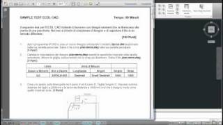 ECDL CAD 2D Sample Test prima parte [upl. by Leamsi]