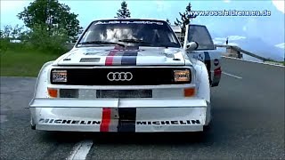 Audi Quattro E2 Pikes Peak  Walter Röhrl  Rossfeldrennen 2013 [upl. by Hamo]