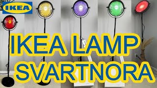 Ikea Floor Lamp Svartnora  Unboxing and Setup [upl. by Louanna219]