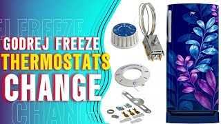 How to Change Thermostats godrej Freeze  Replies thermostats in godrej refrigerator [upl. by Reger]