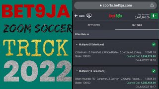 BET9JA ZOOM SOCCER TRICK 2022 [upl. by Modeerf]