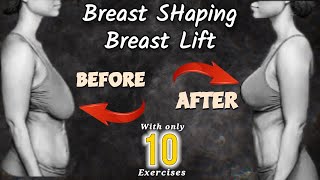 HOW TO NATURALLY LIFT amp INCREASE CHEST  start with 10 exercises [upl. by Arianie]