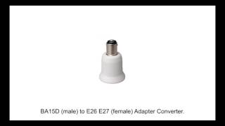 24587 BA15D male to E26 E27 female Adapter Converter [upl. by Yursa]