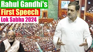 Rahul Gandhis Powerful First Speech in 18th Lok Sabha 2024  Parliament Live  INDIA Vs NDA  Congr [upl. by Obola]