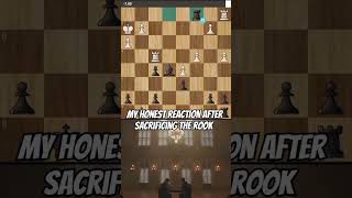 I found this BRILLIANT MOVE rook sacrifice in a chess game  luxury meme chess memes [upl. by Ynaittirb784]