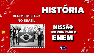 REGIME MILITAR prt 12  HISTÓRIA MISSÃO 100 DIAS PARA O ENEM AULA 57 PROF CLEOMAR LIMA [upl. by Aken]