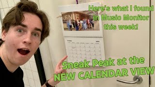 Sneak Peak at the NEW CALENDAR VIEW  Heres what I found in Music Monitor this week Week 31 [upl. by Alamat554]