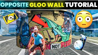 OPPOSITE GLOO WALL TRICK 😱 LIKE PC PLAYER SUPERFAST⚡ [upl. by Ttesil]