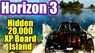 Hidden XP Board On The Island  FORZA HORIZON 3 wheel gameplay 10 [upl. by Tteirrah]