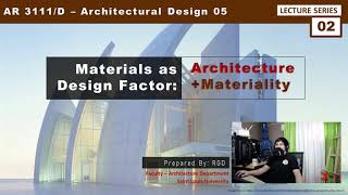 Materials as Design Factor [upl. by Ariamoy]