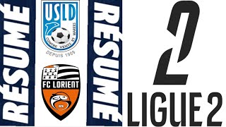 FC Lorient  USL Dunkerque 42 Résumé  Ligue 2  20242025 [upl. by Oinotna891]