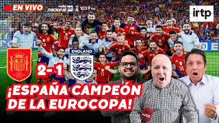 21 ESPAÑA VS INGLATERRA EN VIVO ESPAÑA CAMPEÓN DE EURO 2024 PARTIDO FINAL EUROCOPA 2024  GOLES [upl. by Heimer400]