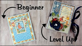 Easy for Beginner Envelope Folio amp Level Up Folio Pollys Paper Studio Scrapbook Tutorial Graphic 45 [upl. by Animsaj587]