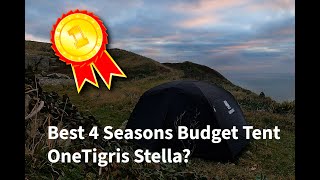 OneTigris Stella 4 Season Budget Tent  Winter Wild Camp wildcamping onetigris 4seasons [upl. by Lydnek502]