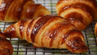 Homemade Croissants Recipe Demonstration  Joyofbakingcom [upl. by Falk]