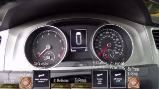 VW Golf Sportwagen Oil Service Reminder Reset 20162019 [upl. by Gilder]