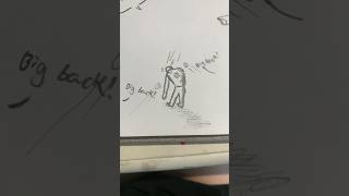 Like to give big back a second chance funny comedy song bigback art adhdartist drawing fyp [upl. by Sankaran]