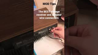 MOD Tips The BEST Speaker Wire Connectors for Vintage Receivers and Speakers [upl. by Eeladnerb]