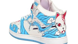 Fans Army Demon Slayer Tanjiro Water Dragon Anime LaceUp Sneakers for Menshose [upl. by Riedel223]