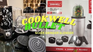 Cook well Bullet Mixer And Grinder Unboxing And Honest Review  5 Jars amp 3 Blades Dishbyshweta [upl. by Eanehs]