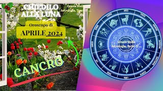 CANCRO OROSCOPO DI APRILE 2024 astrologia oroscopodiaprile ariete [upl. by Anihpesoj]