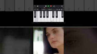 Indecent proposal John Barry easy piano notes GarageBand iPhone [upl. by Kinch]