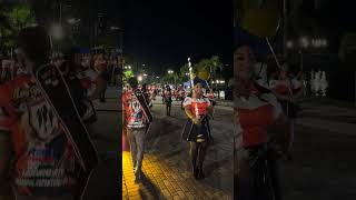 Panama carnival on Cinta Costera 2024  majorettes girls twirl batons [upl. by Christianna]