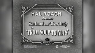 Laurel amp Hardy From Soup To Nuts 1928  Silent Short [upl. by Jamila]