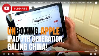 Unboxing Ipad 7th Gen 102 Galing China [upl. by Haimirej]