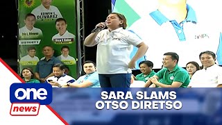 Mayor Sara Duterte slams Otso Diretso for tirades vs Duterte administration [upl. by Yruj]