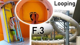 Loopingrutsche im F3 Familien und Freizeitbad in Fellbach GoPro ONRIDE POV [upl. by Oicneconi]