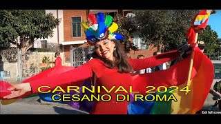 Dazzling carnival parade extravaganzia Experience the vibrancy and magic Carnevale di Cesano Roma [upl. by Maxa]