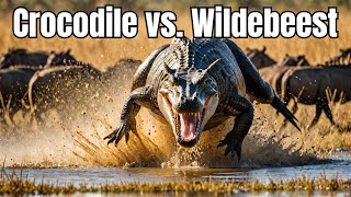 Crocodile vs Wildebeest Wildlife Documentary [upl. by Anotal948]