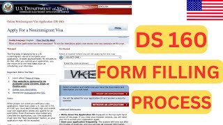 HOW TO FILL DS 160 FORM FOR USA VISA  Visa Application Step by Step [upl. by Seaddon]