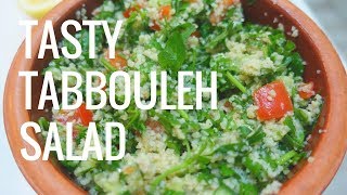 Tasty Tabbouleh Salad Healthy Simple amp Delicious Mediterranean Salad [upl. by Jacie]