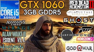 GTX 1060 3GB  i5 10400 amp 24GB Ram  Test In 12 Games In 2024 [upl. by Gnaoh995]