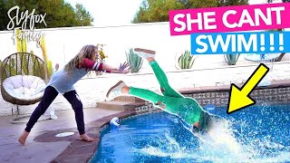 SHE PUSHED MOM IN THE SWIMMING POOL  Caught on Camera  Slyfox Family [upl. by Nosille]